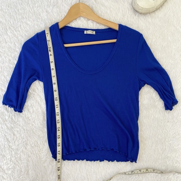 Free People Up All Night Top Blue - Picture 8 of 9